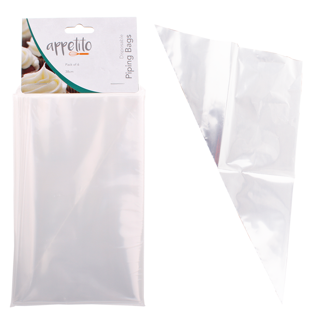 Appetito 38cm Disposable Piping Bags - Set of 6