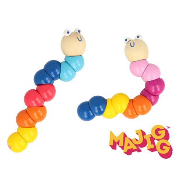 Majigg Woody The Worm Wooden Toy