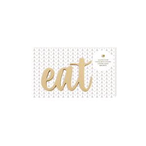 Wooden Champagne Gold Eat Magnet - Have To Have It NZ