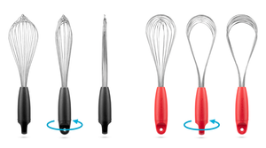 Dreamfarm Black Flisk Fold Flat Balloon Whisk - Have To Have It NZ