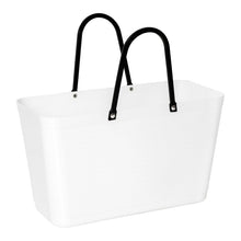 Load image into Gallery viewer, Large white plastic hinza bag, tote bag, market bag