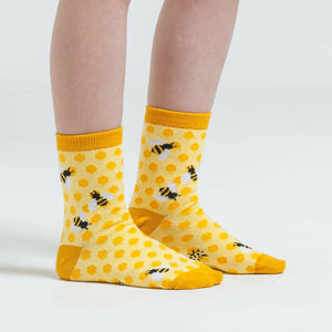 Sock It To Me Bees Knees Kids Crew Socks - Pack of 3 - Have To Have It NZ