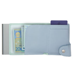 C-Secure RFID Aqua/Ice Leather Wallet With Coin Purse - Have To Have It NZ