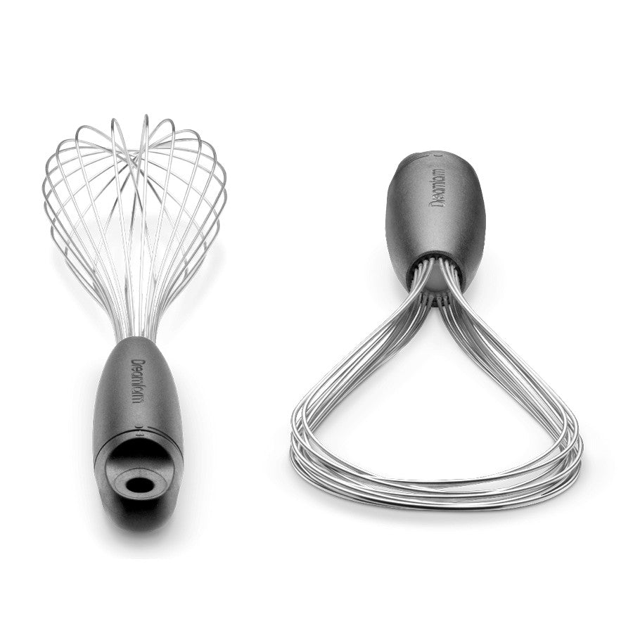 Dreamfarm Black Flisk Fold Flat Balloon Whisk - Have To Have It NZ