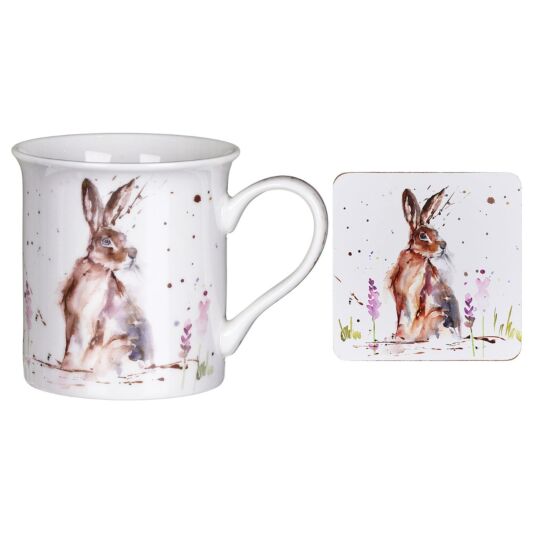 Country Life Hare Mug & Coaster Gift Boxed Set - Have To Have It NZ