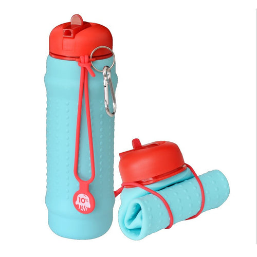 Rolla Bottle Aqua/Ruby Collapsible Water Bottle - Have To Have It NZ