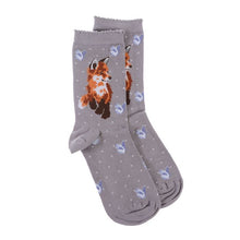 Load image into Gallery viewer, Wrendale &#39;Born To Be Wild&#39; Fox Socks &amp; Gift Bag - Have To Have It NZ