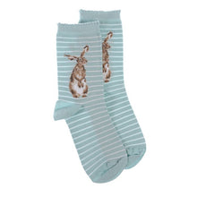 Load image into Gallery viewer, Wrendale &#39;The Hare &amp; the Bee&#39; Hare Socks &amp; Gift Bag - Have To Have It NZ