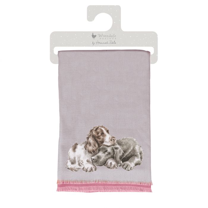 Wrendale Designs 'Dogs Life' Labrador & Spaniel Winter Scarf & Gift Bag - Have To Have It NZ
